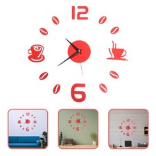 Reloj de Pared Taza de Café Reloj Exquisito Hágalo Usted Mismo Acrílico Reloj de Pared para Salón Wall Reloj price