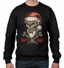 Sudadera De Hombre Con Calavera Santa Y Huesos Cruzados De Navidad Sudadera de hombre price