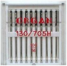 Agujas para máquinas de coser, tamaño 100/16, 10 agujas de órgano genuinas 130/705H Sewing Máquina Accesorios price