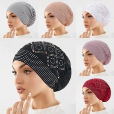 Muslim Inner Hijab Women Stylish Glitter Diamonds Headscarf Hair Loss Headwear Headscarf price