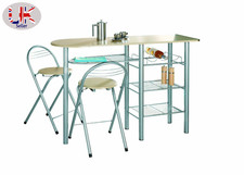 Moderna barra de desayuno resistente y mesas de comedor cocina blanco/roble/negro patas de acero Dining y Cocina Mesa price
