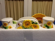 ¡NUEVO JUEGO DE ESTUFA Y MESA DE GIRASOL CON GUIÓN DE 5 PIEZAS! Dining y Cocina Mesa price