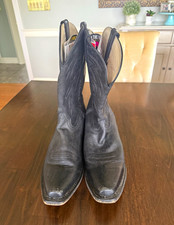 Botas occidentales Durango DB5530 para hombre de 12" de cuero negro punta cuadrada pull-on EE. UU. 13D Botas de hombre price