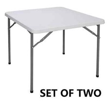 Mesa plegable cuadrada multiusos 2 piezas jardín playa familia picnic blanca 3 pies Conference Mesa price