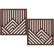 2 piezas Montañas Madera Arte Pared Madera Colgante Pared Montaña Panel Hueco para Multi- Piece/ Forex Wall Arte price