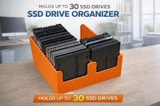 TRAY ORGANIZER FOR 30x 2.5" SSD HARD DRIVES NEW Hard Drives price