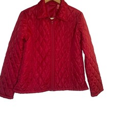 Chaqueta acolchada roja Contact New York para mujer grande ligera informal cremallera completa Jacket de mujer price