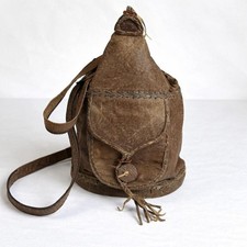 Mochila estilo cubo bohemio de cuero vegano marrón envejecido Mochila de mujer price