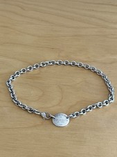Collar con etiqueta ovalada Tiffany & Co Collar de plata price