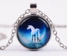 Collar Caballo Blanco 20" Plata Garra Langosta Cerradura. Hace un lindo regalo. Collar de plata price