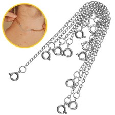 Cadenas de joyería extensoras de cadena de extensión de collar de 6 piezas para hacer Collar de plata price
