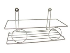 (36055) ESTANTERIA ESTANTE BAÑO RECTANGULAR CIRCULOS METAL CROMADO Baño Estante price