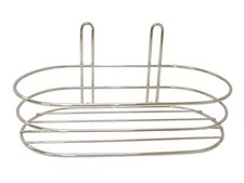 (36049) SOPORTE ESTANTERIA ESTANTE BAÑO PARED OVALADA RECTA METAL CROMADO Baño Estante price