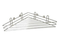(36057) ESTANTERIA ESTANTE BAÑO ESQUINERA ESQUINA RECTA TRIANGULAR METAL CROMADO Baño Estante price