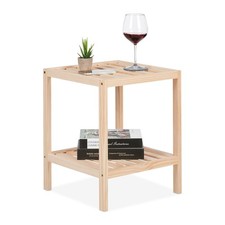 Mesita auxiliar mesa de café 2 estantes natural mesita de café mesa de salón Mesita price