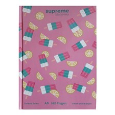 Tapa Dura Cuaderno Hilo Cosido 160 Páginas Fino y Margen - Cubierta Diseño Ice Lolly Cuaderno y Notepad price