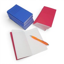 Cuaderno forrado A6 libro de notas rojo real 80 páginas 7 mm forrado papelería escolar Cuaderno y Notepad price