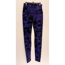 Leggings Lululemon tiro alto tie dye púrpura negro mármol pantalones de yoga talla 6 Leggings price
