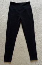 Leggings negros de garaje con destellos plateados - talla mediana - usados en excelente estado Leggings price