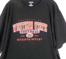 Western State Colorado University Mountaineers-Camiseta para hombre-2XL XXL-Negro-Casual Camisa de hombre price
