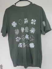 Camiseta verde pesada Comfort Colors con estampado de trébol blanco, talla grande Camisa de hombre price