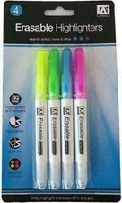 2x Resaltadores Pluma Marcador Borrable 4 Colores Paquete Fiesta Bolsa Relleno Niños Marker Bolígrafo price