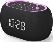 Radio Despertador FM y altovoz Bluetooth sonido estereo alta fidelidad y 7 luces Despertadores y radios price