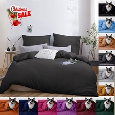 Funda nórdica lisa de lujo con fundas de almohada suave reversible edredón funda juegos de cama Set de cama / set de descanso price