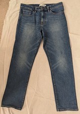 Pantalones de mezclilla fáciles azul oscuro talla W34 L32 rectos para hombre pantalones informales para hombre Jeans/ Denim Pantalones de hombre price