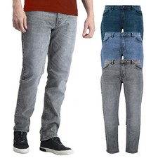 Pantalones de mezclilla elásticos ajustados informales con cremallera lavados para hombre Ex Brand Jeans/ Denim Pantalones de hombre price