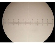 Microscopio Ocular Rejilla Vidrio Medición Ø 19 mm 10 mm./100 dev.+Punto de mira Microscope price