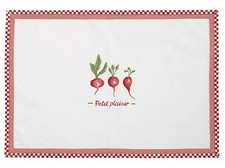 Juego de mesa Clayre & Eef 48 x 33 cm algodón Petit Plaisir rábano Dining Habitación Set/ Set price
