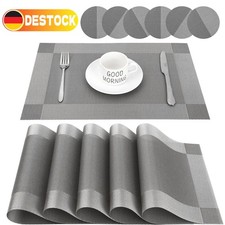 Juego de 12 manteles PVC posavasos lavables manteles manteles Dining Habitación Set/ Set price