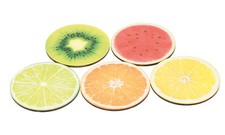 Posavasos Bebidas Frutas Set 5 Piezas Dining Habitación Set/ Set price