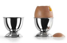 JUEGO DE 2 TAZAS DE HUEVOS de acero inoxidable 18/10 ib ø 5 cm tazas de huevos huevos huevos de desayuno Dining Habitación Set/ Set price
