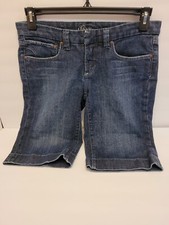 Pantalón corto Bebe Walk para mujer 29 azul lavado oscuro excelente logotipo bolsillos traseros Bebé Shorts price