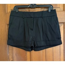 Pantalones cortos de vestir Bebe satinados para mujer 10 negros tiro medio puños fecha noche años 90 ropa de club nocturno Bebé Shorts price