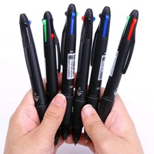 1x MultiColor Pen 4in1 Retractable Gel Pen 0.7mm Black Blue Red Green Ink Refill Bolígrafo price