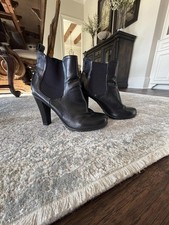 Studio Paola | Botines de cuero negro para mujer | Talla 8 | 1103 Botas de mujer price