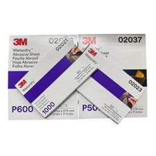 3M Wet or Dry Abrasive Sandpaper Sheets (220-3000 Grit) - 50 Count Sábana price