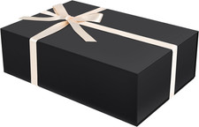 Caja de regalo negra de 13.8x9.1x4.3 grande con tapa magnética y cinta de lazo Artículos de regalo price