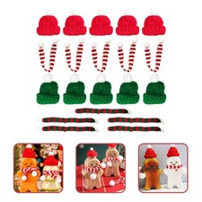 20 Piezas Bufanda Navidad Miniatura Accesorios Sombrero Sombreros y Bufandas Decoración Botella Decoraciones y accesorios de Navidad price