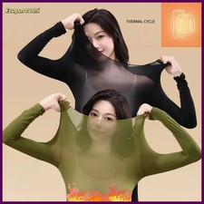 Ropa interior térmica de invierno y otoño para mujer, camiseta de manga larga, j Camiseta interior de mujer price
