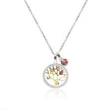 LEKANI Cadena para mujer. Plata esterlina. Arból de la vida con piedras de color Collar con piedras de colores price
