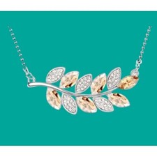 Collar de mujer con piedras de cristal color blanco y citrino Collar con piedras de colores price