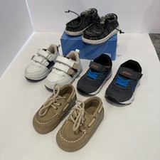 Lote de zapatos para niños pequeños talla K3-5 Hey Dude Perry ASICS primeros pasos Zapatos unisex de primeros pasos para niño price