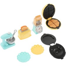 1 Juego Mini Casa Prop Mini Escala Realista Cesta Kit para Hornear Modelo Mini Casa Delantal de cocina price