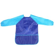 Delantal de pintura para niños impermeable manga larga arte bata (azul) Delantal de cocina price