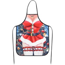 FENICAL Divertidos Delantales Impresos Personalidad Navidad Papá Noel Anime Dibujos Animados Dama Delantal de cocina price