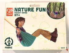 NUEVA Hamaca Columpio de Bolsillo Exterior Portátil Verde Divertida Hape Nature para Niños Hamaca para bebé price